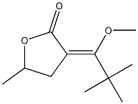 3-(1-Methoxy-2,2-dimethylpropylidene)-5-methyldihydrofuran-2(3H)-one 구조식 이미지