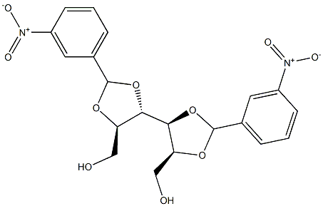 2-O,3-O:4-O,5-O-Bis(3-nitrobenzylidene)-L-glucitol Structure