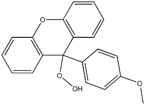 9-(4-Methoxyphenyl)-9H-xanthen-9-yl hydroperoxide 구조식 이미지