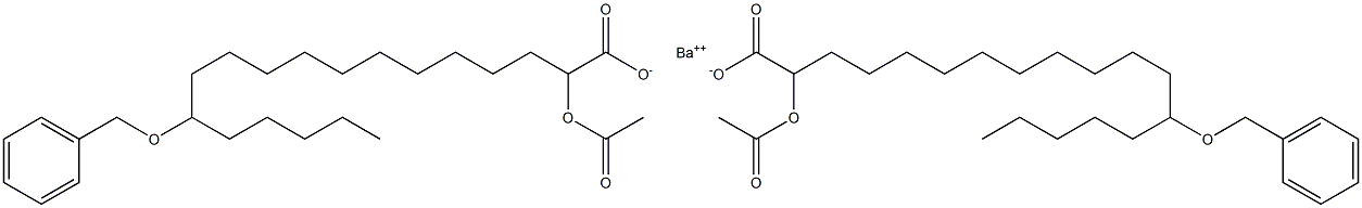 Bis(13-benzyloxy-2-acetyloxystearic acid)barium salt 구조식 이미지