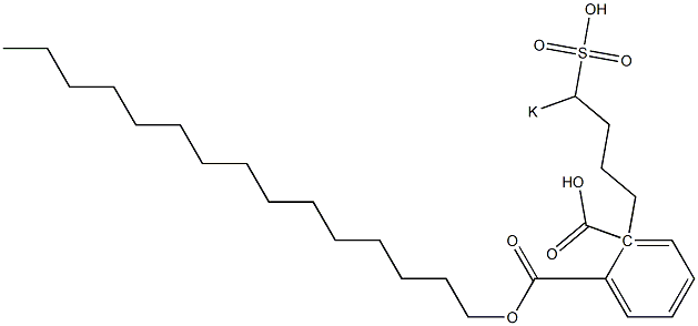 Phthalic acid 1-pentadecyl 2-(4-potassiosulfobutyl) ester Structure