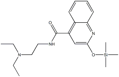 2-Trimethylsilyloxy-N-[2-(diethylamino)ethyl]-4-quinolinecarboxamide Structure