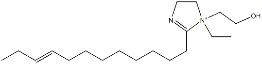 2-(9-Dodecenyl)-1-ethyl-1-(2-hydroxyethyl)-2-imidazoline-1-ium 구조식 이미지