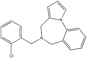 5-(2-Chlorobenzyl)-5,6-dihydro-4H-pyrrolo[1,2-a][1,4]benzodiazepine Structure