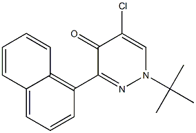 1-(tert-Butyl)-5-chloro-3-(1-naphtyl)-pyridazin-4(1H)-one Structure