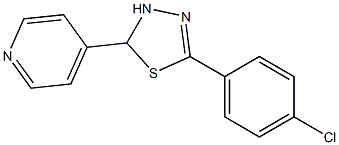 5-(4-Chlorophenyl)-2,3-dihydro-2-(4-pyridinyl)-1,3,4-thiadiazole Structure