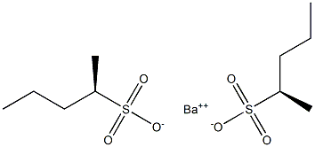 Bis[[R,(+)]-2-pentanesulfonic acid] barium salt Structure