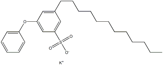 3-Phenoxy-5-dodecylbenzenesulfonic acid potassium salt 구조식 이미지