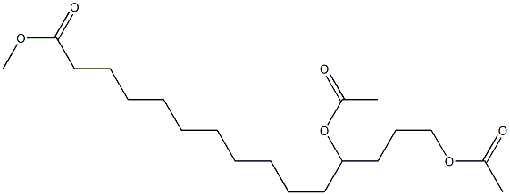 12,15-Diacetoxypentadecanoic acid methyl ester Structure