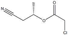 Chloroacetic acid (S)-1-(cyanomethyl)ethyl ester Structure