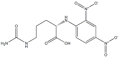 (S)-2-[(2,4-Dinitrophenyl)amino]-5-ureidopentanoic acid 구조식 이미지