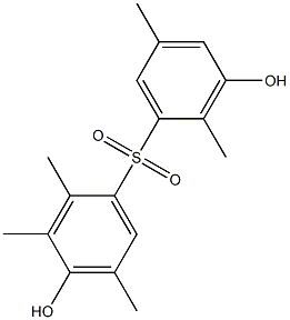 3',4-Dihydroxy-2,2',3,5,5'-pentamethyl[sulfonylbisbenzene] Structure