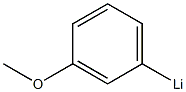 (3-Methoxyphenyl) lithium 구조식 이미지