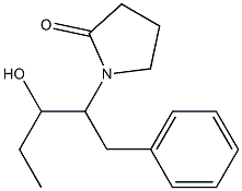 1-[1-[Benzyl]-2-hydroxybutyl]pyrrolidin-2-one 구조식 이미지