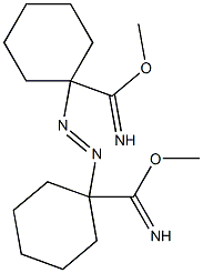 1,1'-Azobis[1-[imino(methoxy)methyl]cyclohexane] Structure