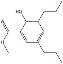 3,5-Dipropylsalicylic acid methyl ester Structure