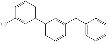 3'-Benzyl-1,1'-biphenyl-3-ol 구조식 이미지