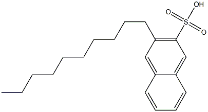 3-Decyl-2-naphthalenesulfonic acid Structure