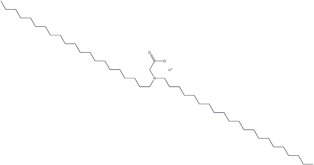 N,N-Dihenicosylglycine lithium salt 구조식 이미지