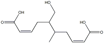 Bisisocrotonic acid 1-hydroxymethyl-2-methyl-1,2-ethanediyl ester Structure