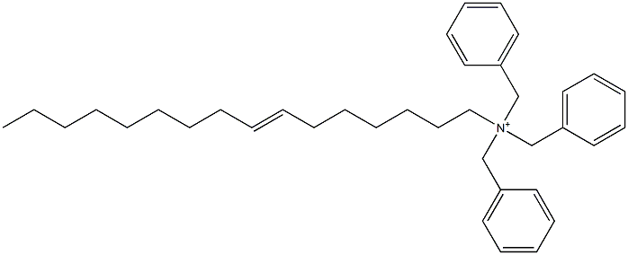 (7-Hexadecenyl)tribenzylaminium Structure