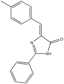 2-Phenyl-4-[(Z)-4-methylphenylmethylene]-1H-imidazol-5-one Structure