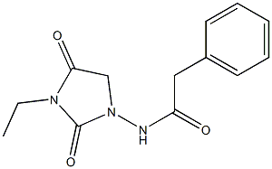 N-(3-Ethyl-2,4-dioxoimidazolidin-1-yl)benzeneacetamide 구조식 이미지