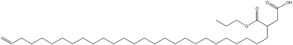 3-(26-Heptacosenyl)succinic acid 1-hydrogen 4-propyl ester 구조식 이미지