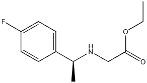 N-[(S)-1-(4-Fluorophenyl)ethyl]glycine ethyl ester Structure