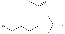 8-Bromo-4-methyl-4-(1-methylethenyl)-2-octanone 구조식 이미지