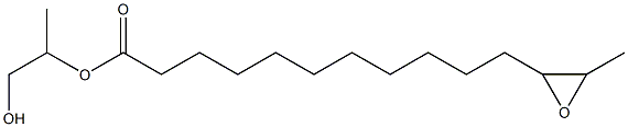12,13-Epoxytetradecanoic acid 2-hydroxy-1-methylethyl ester 구조식 이미지