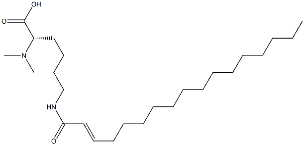 N6-(2-Heptadecenoyl)-N2,N2-dimethyllysine Structure