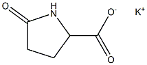 5-Oxopyrrolidine-2-carboxylic acid potassium salt 구조식 이미지