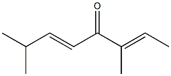 (2E,5E)-3,7-Dimethyl-2,5-octadien-4-one Structure