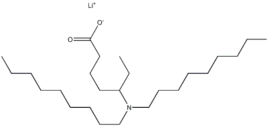 5-(Dinonylamino)heptanoic acid lithium salt Structure