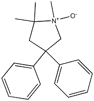 1,5,5-Trimethyl-3,3-diphenylpyrrolidine 1-oxide Structure