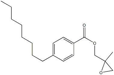 4-Octylbenzoic acid 2-methylglycidyl ester 구조식 이미지