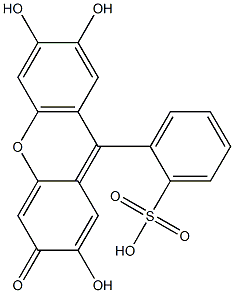 2-(2,6,7-Trihydroxy-3-oxo-3H-xanthen-9-yl)benzenesulfonic acid Structure