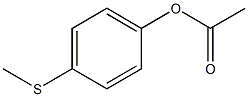 Acetic acid 4-methylthiophenyl ester 구조식 이미지