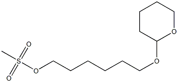 Methanesulfonic acid 6-[(tetrahydro-2H-pyran)-2-yloxy]hexyl ester 구조식 이미지