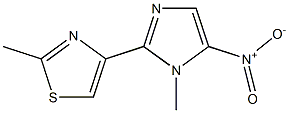 2-(2-Methylthiazol-4-yl)-1-methyl-5-nitro-1H-imidazole Structure