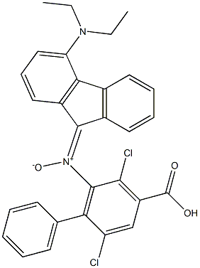 N-(9H-Fluoren-9-ylidene)-4-[diethylamino]phenylamineN-oxide Structure