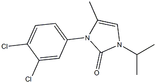3-(3,4-Dichlorophenyl)-2,3-dihydro-1-isopropyl-4-methyl-1H-imidazol-2-one 구조식 이미지