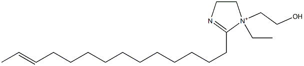 1-Ethyl-1-(2-hydroxyethyl)-2-(12-tetradecenyl)-2-imidazoline-1-ium 구조식 이미지