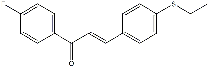 4-((Ethylthio))-4'-fluorochalcone Structure