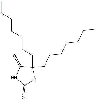 5,5-Diheptyloxazolidine-2,4-dione Structure