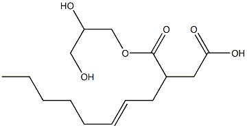 2-(2-Octenyl)succinic acid hydrogen 1-(2,3-dihydroxypropyl) ester Structure