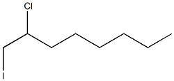 2-Chloro-1-iodooctane Structure
