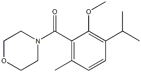 4-(3-Isopropyl-6-methyl-2-methoxybenzoyl)morpholine 구조식 이미지