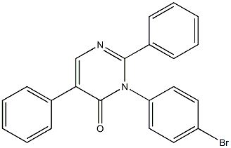 2,5-Diphenyl-3-(4-bromophenyl)pyrimidin-4(3H)-one Structure